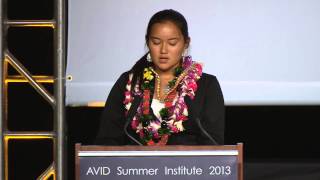 Jenevahlynn Wilson  AVID Hawaii Summer Institute 2013 [upl. by Yllor]