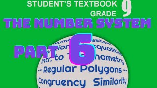 Ethiopian Grade 9 MathematicsNew CurriculumUnit 2The Number System Part 6 in Amharic በአማርኛ [upl. by Nylzor]