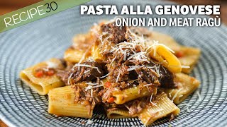 Those who love Italian meat Ragu will enjoy Pasta alla Genovese [upl. by Katushka]