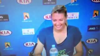 Rugby Union Maria sharapova flirting with a journalist [upl. by Yahsat]