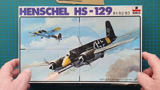 Esci 148 Henschel Hs129 B1B2B3 Kit Review [upl. by Farlie]