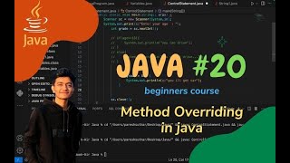 Java Programming  🔥Method Overriding in java One short  20 [upl. by Hola]