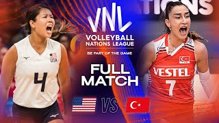 🇺🇸 USA vs 🇹🇷 TUR  Full Match  Semifinals  Womens VNL 2023 [upl. by Lyram]