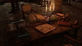 Medieval Scriptorium in the 1400s Ambience [upl. by Warila774]