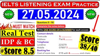 IELTS LISTENING PRACTICE TEST 2024 WITH ANSWERS  27052024 [upl. by Iaka]