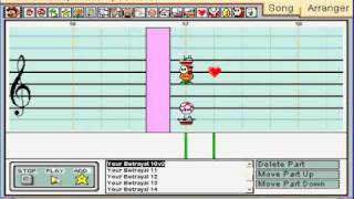 Your Betrayal  Bullet For My Valentine in Mario Paint Composer [upl. by Dleifyar117]