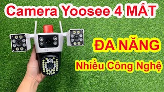 Camera Yoosee 4 Mắt 3 Màn Hình DỜI  Camera Yoosee MẪU MỚI XOAY 360 ĐỘ Toàn Cảnh Đàm Thoại 2 Chiều [upl. by Duky]