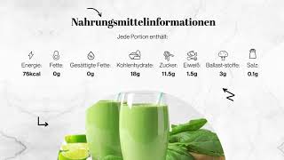 Süßen und gesunden Rezepten Grüner Smoothie [upl. by Chavez]