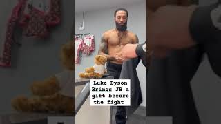 Luke Dyson returned with gifts prior to his fight with JB as man in thanks of his lukedyson [upl. by Anitra]