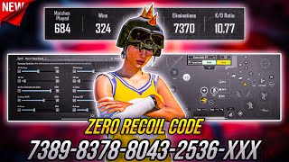 NEW UPDATE 34 🔥 BEST SENSITIVITY CODE  CONTROL SETTINGS PUBG MOBILEBGMI [upl. by Heiney]