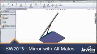 New in SolidWorks 2013  Mirror with All Mates [upl. by Aehtrod]