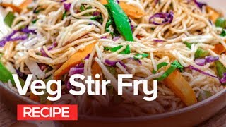 Vegetable Stir Fry  Sauteed Vegetables  Healthy Vegetarian Recipe [upl. by Safire]