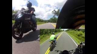 2011 KAWASAKI ZX10R VS 2013 BMW S1000rr vs 08 CBR1000RR [upl. by Irat]