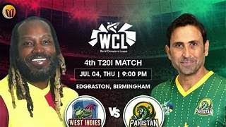 WCL Live  Pakistan Champions vs West Indies Champions Live  PAKC vs WIC Live  PAK vs WI LiveLive [upl. by Ahsauqal575]