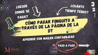 Pasos para pagar finiquito a través de la página de la DT [upl. by Chancellor]