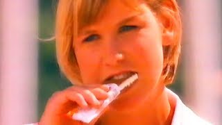 Anke Huber  TennisProfi  Milchschnitte Werbung 1993 [upl. by Erehpotsirhc733]