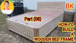 BED FRAME DIY How To Build a Wooden Bed Frame Part 08bkcarpenter [upl. by Chere]