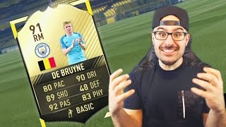 WOW WE GOT 91 KEVIN DE BRUYNE FIFA 17 Ultimate Team [upl. by Smitty]