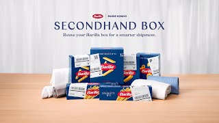 Marie Kondo x Barilla How to Reuse Boxes to Package amp Ship PreLoved Items Using the KonMari Fold [upl. by Annoerb109]