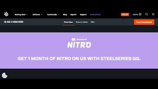 Cara mendapatkan Discord Nitro gratis 1 bulan dari SteelSeries GG [upl. by Eseret76]