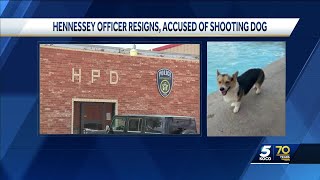 Hennessey police officer resigns after allegedly shooting killing dog [upl. by Ylrahc]