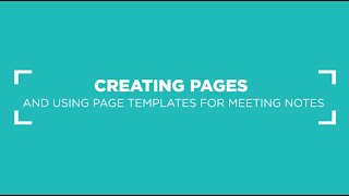 Create Pages Using Templates for Meeting Notes in Stacks [upl. by Greyson]