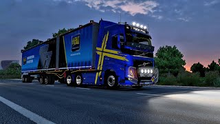 VOLVO FH5 MOD  BULL BAR  AFRIT TAUTLINER TRAILER  ETS2 153 AFRICAN MAP MOD GOING UPHILL ZIM [upl. by Hareehat137]