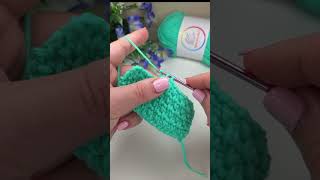 🧶🤩 crochet simple seed stitch crochet diy howto croche crochetlove desing crocheting craft [upl. by Draner871]