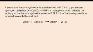 TitrationStandardization Using a Solution amp a Solid [upl. by Woodall]