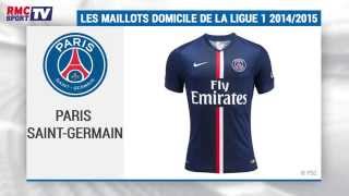 Les maillots domicile de Ligue 1 pour la saison 20142015 [upl. by Berey67]