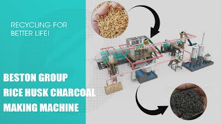 Beston Group Rice Husk Charcoal Making MachineBESTONGROUP [upl. by Sivolc944]