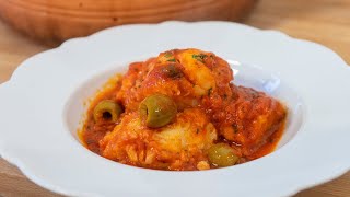 Baccalà alla marinara secondo piatto di pesce succulento E con il sughetto condisci anche la pasta [upl. by Julis34]