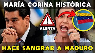 MARÍA CORINA MACHADO HACE SANGRAR A MADURO con HISTÓRICO DISCURSO y dice que quotNo hay vuelta atrásquot [upl. by Ecirtahs]