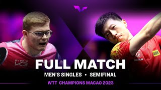 FULL MATCH  MA Long vs Alexis LEBRUN  MS SF  WTTMacao 2023 [upl. by Orhtej]