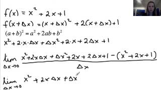Derivasjon vha definisjonen til den deriverte [upl. by Nauqat127]