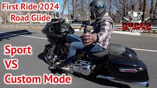 Which Riding Mode Is The Fastest  2024 Harley Davidson Road Glide harleydavidson cyclefanatix [upl. by Yrailih]