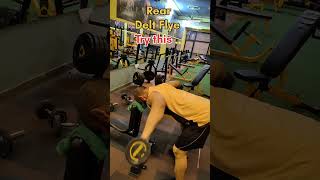 Rear Delt Flye 💪🏻 Try This way of Rear Delt Flye🔥 Gym Reels [upl. by Trik]