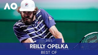 Best of Reilly Opelka  Australian Open 2021 [upl. by Ashlee]