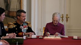 Queen Margrethe II formally abdicates [upl. by Islean]