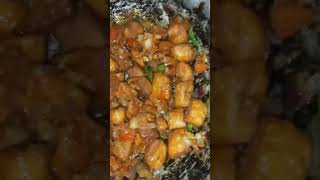 🫓🥘chilli parotta Homemade style Recipe youtubeshorts shortfeed Recipe food Very tasty moija [upl. by Bettine]