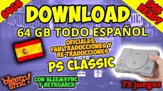 🛠️ 64GB TODO EN ESPAÑOL USB READY PS CLASSIC [upl. by Auliffe]