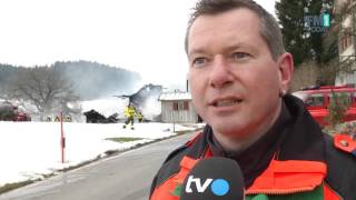 Herisau Vollbrand in Kuhstall [upl. by Pump]