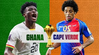 AFCON 2023 GHANA VS CAPE VERDE LIVE MATCH DAY [upl. by Tremain]