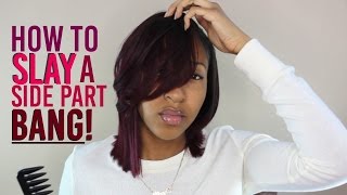 Feathered Bang Tutorial  NEW Style [upl. by Day49]