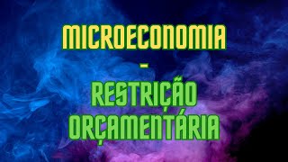 O que é Restrição Orçamentária  Microeconomia [upl. by Ecinaej]