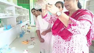 Chemistry Practical  Demo of Reaction of acid and Base with the help of phenolphthalein indicator [upl. by Shelbi484]