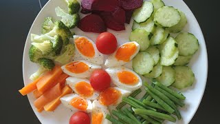 CUTTING BOILED VEGETABLES amp PEELING EGG cutting cooking food trending viralvideo asmr healthy [upl. by Patterman570]