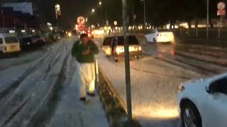 Heavy hail storm Thunderstorm and Snow fall in Lahore 2019hail Storm in Lahore Pakistan hail snow [upl. by Psyche]