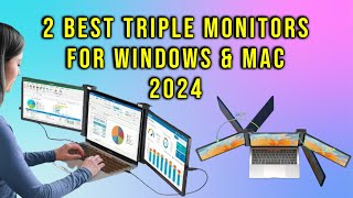 Top 2 Best Portable Triple Monitors for Windows amp Mac 2024  Triple Monitor [upl. by Ethelinda]