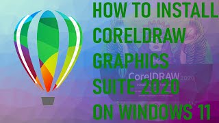 How to install CorelDRAW 2020 on Windows 11  Photo Design [upl. by Neelahtak61]